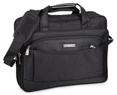 Obrázek produktu pro ORMI Pánská aktovka, pracovní taška, taška na notebook, formát A4, 15,6 palců, černá