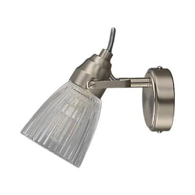 Produktbild von Lindby Bad-Wandleuchte Kara, 21 cm hoch, Glas, IP44, G9