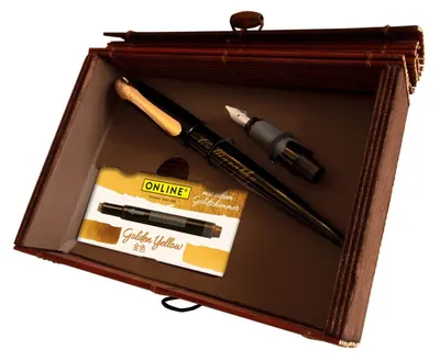 Produktbild von ONLINE Schreib Set Best Writer Air schwarz Bambusbox