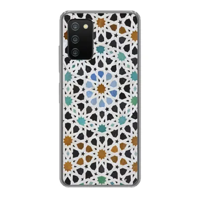 Produktbild von MuchoWow® Handyhülle Schutzhülle Hülle für Samsung Galaxy A03s Ein marokkanisches Mosaikdetail Silikon Softcase Handy Hülle - Schutz