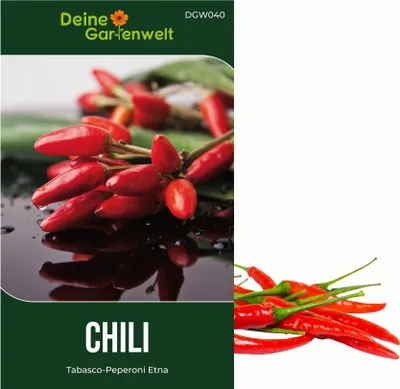 Produktbild von Tabasco Peperoni Etna Samen - Capsicum frutescens - Chilisamen - Scharfe Sorte - Gemüsesamen - Saatgut für 6 Pflanzen