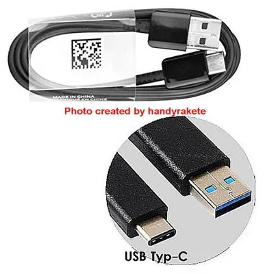 Immagine prodotto di Cavo dati/ricarica - da USB-A a USB-C (1,5 m) Samsung EP-DW700CBE - NERO ORIGINALE