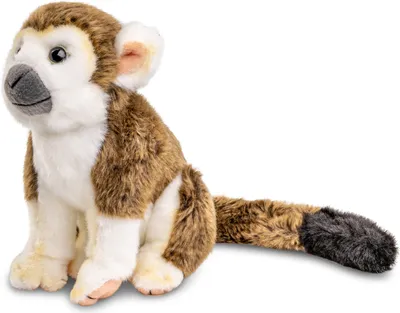 Produktbild von Uni-Toys - Totenkopfaffe, sitzend - 19 cm (Höhe) - Plüsch-Affe, Äffchen - Plüschtier, Kuscheltier