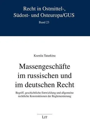 Immagine prodotto di Massengeschäfte im russischen und im deutschen Recht