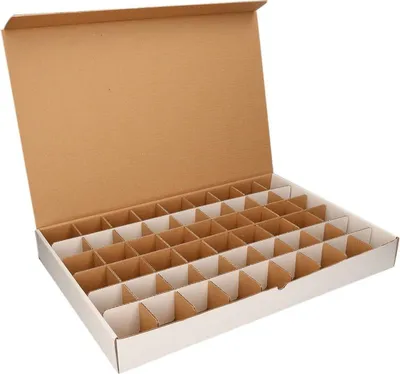 Produktbild von Sortierbox - 54 Facher - Karton - 54 x 32 cm - Aufbewahrungsbox