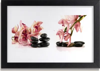 Produktbild von Bild 30x20 MDF-Rahmen Wandkunst Blume Spa Art of Zen
