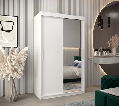 Produktbild von Schwebetürenschrank mit einer Breite von 120 cm TIMEA 2 – Weiß