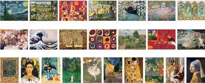 Produktbild von Eurographics Kunst Adventskalender Puzzle - 24x50 Teile Weihnachten