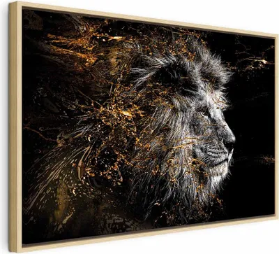 Produktbild von Italienischer Leinwand Leinwandbild - King of the Sun (1 Part) Wide 60x40 cm Tiere g-C-0351-b-a