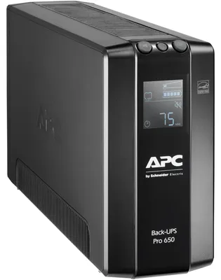 Produktbild von APC by Schneider Electric Back UPS PRO - BR650MI - USV 650VA (6 IEC Ausgänge, Multifunktionsdisplay, 1GB Netzwerk Datenleitungsschutz)