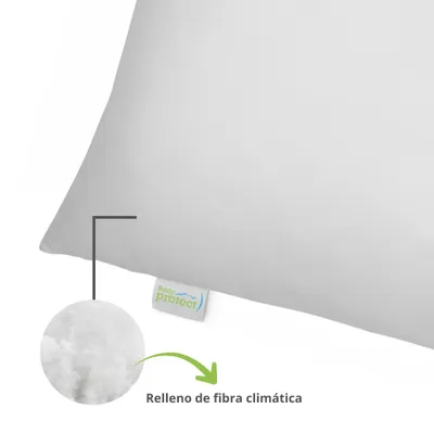 Imagen del producto de Juego de 2 almohadas, 40 x 80 cm, 100 % microfibra, aptas para personas alérgicas, Bodyprotect ECOLine