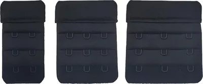 Obrázek produktu pro sada 3 podprsenkových nástavců 32, 45, 57 mm černá
