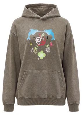 Immagine prodotto di Felpa con cappuccio da donna SUPSLIM, colore verde, taglia XL