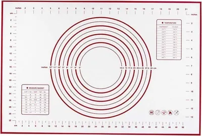 Obrázek produktu pro Podložka na pečení 60 * 80 cm, silikonová podložka na pečení bez BPA, silikonová podložka na pečení s měřením pro Fondant Pastry Pizza Mat