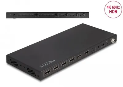 Image de DELOCK HDMI Matrix Switch 4x HDMI in > 2x HDMI out 4K 60Hz