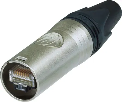 Produktbild von Neutrik NE8MX6-T, RJ-45, Aluminium, Schwarz, Cat6a, Gold, 1000 V, 1,5 A
