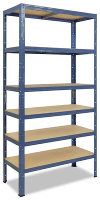 Obrázok produktu pre shelfplaza HOME 180x120x40 cm ťažký regál v modrý s 6 policami a nosnosťou 145 kg na jednu policu