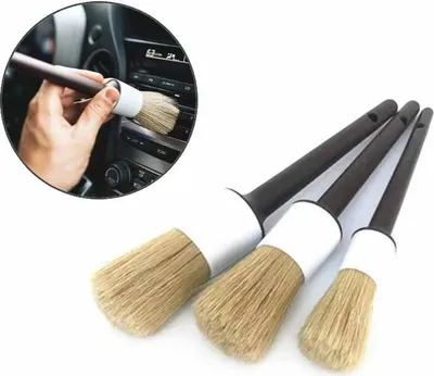 Immagine prodotto di 3 spazzole ultra morbide per la cura dell'auto, ideali per la pulizia degli interni, accessori per auto,