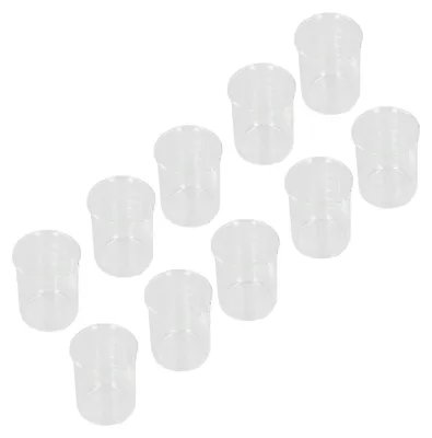 10er-Set Bechergläser 250 ml Borosilikatglas mit Skala