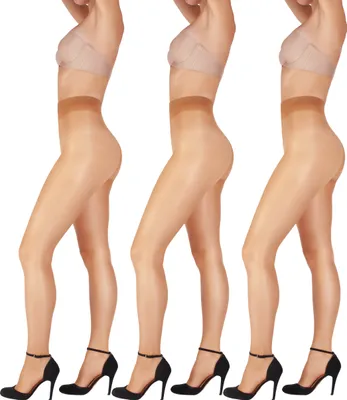 Produktbild von Giulia 15 Den Sommerfeinstrumpfhose mit Komfortbund Infinity 15 Den (3er Set) Light Bronze M