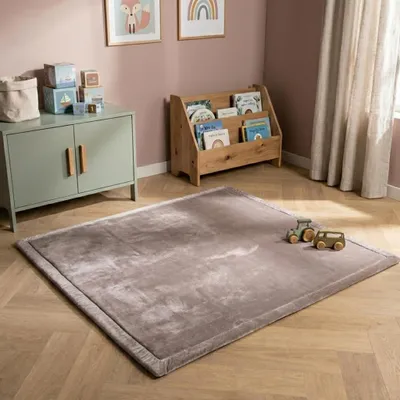Produktbild von Volero - Spielmatte Baby Quadratisch - Jip Taupe - 200x200 cm - Kinderzimmer, Babyzimmer - Klassik