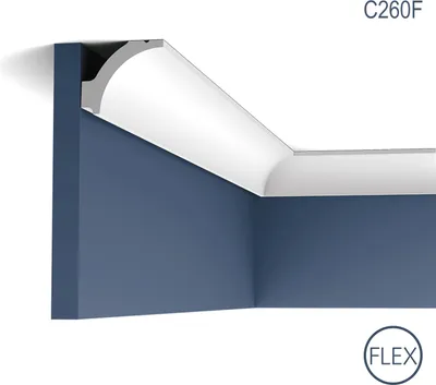 Produktbild von Eckleiste Orac Decor C260F LUXXUS flexible Leiste Zierleiste Decken Stuck Einrichtungs Profil Gesims Dekorleiste 2 Meter