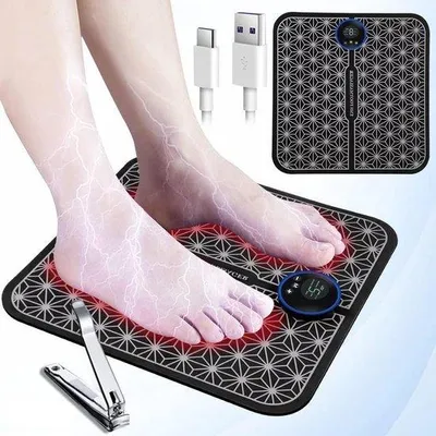 Imagen del producto de Masajeador eléctrico para pies con 6 modos, ideal para mejorar la circulación y aliviar el dolor