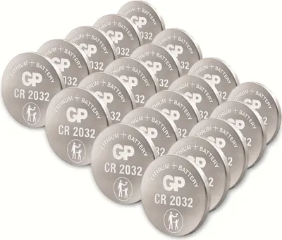 Produktbild von 1x20 GP CR 2032 Lithium 3V 20 Stück Knopfzellen  0602032C20