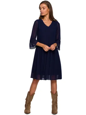 Produktbild von Stylove Minikleid für Frauen Larad S236 dunkelblau M