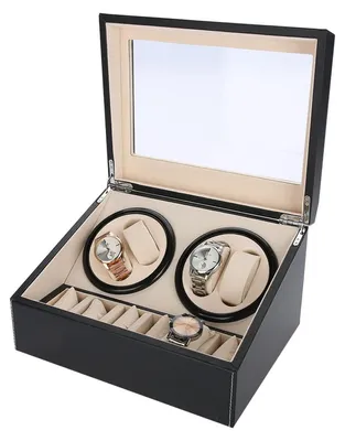 Obrázok produktu pre Automatický navíjač hodiniek pre 10 hodiniek - Otočný - Tichý motor - Antimagnetický