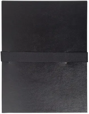 Produktbild von Exacompta Präsentationsmappe Balacroneinband Klettverschluss Schwarz DIN A4