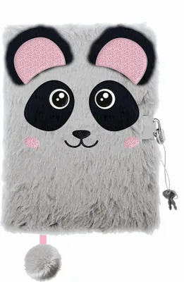 Produktbild von Tagebuch Plüsch Premium PANDA, DIN A 5