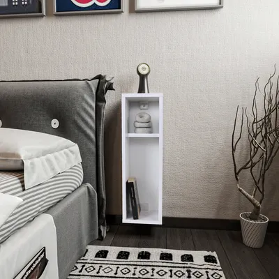 Immagine prodotto di Skye Decor, Turra - Bianco, Comodini e mobiletti, Bianco, 20 x 65 x 15 cm