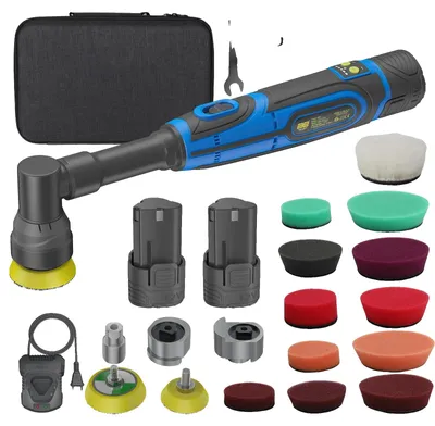 Obrázek produktu pro Akumulátorová leštička, napájení 12 V, orbitální leštění, s 2 bateriemi