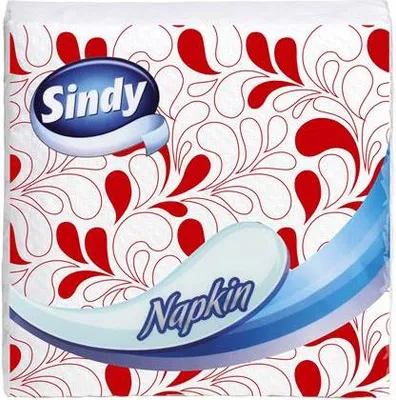 Obrázek produktu pro Ubrousky "Sindy", se vzorem, 1-vrstvý, 45 ks