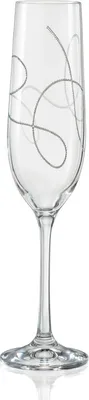 Produktbild von Sektgläser Bohemia Kristallglas Sektglas, String Clear, Gravur, 190 ml, 2er Set