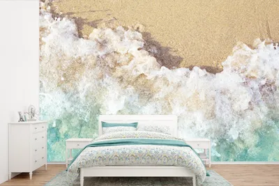 Produktbild von MuchoWow® Fototapete für Wohnzimmer oder Schlafzimmer Wandtapete Vinyl Motivtapete Golf - Strand - Meer - Wasser - 420x280 cm - Zimmer für Kinder