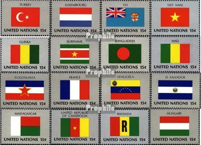 Produktbild von Briefmarken UNO - New York 1980 Mi 348-363 (kompl.Ausg.) gestempelt Mitgliedsstaaten