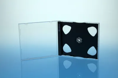 Produktbild von 100 CD Jewelcases / 3er 3fach CD Hüllen / black