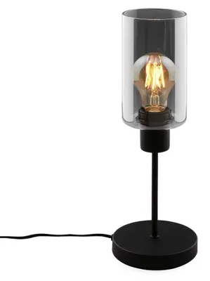 Immagine prodotto di Lampada da tavolo, nera, vetro fumé, 1xE27/max.10W