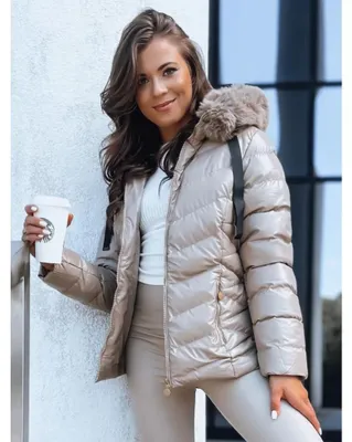Productafbeelding van Dstreet dameswinterjas Mirial, beige, maat XL