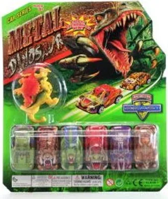 Immagine prodotto di Set di 6 auto dinoidi