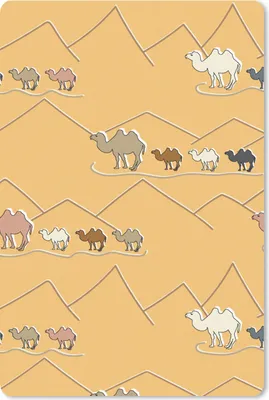 Produktbild von MuchoWow® Mauspad Mousepad Kamel - Wüste - Muster - Kinder 18x27 cm - Mousepads - Maus Mat - Pad - Mausunterlage