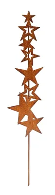 Produktbild von Rost Gartenstecker Sterne Edelrost Gartendeko aus Metall Garten Deko Stern