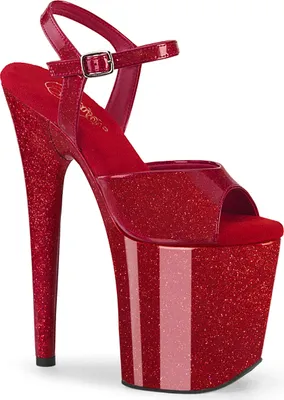Produktbild von FLAMINGO-809GP Damen Sandale von Pleaser, Rot  , EU 38, US 8