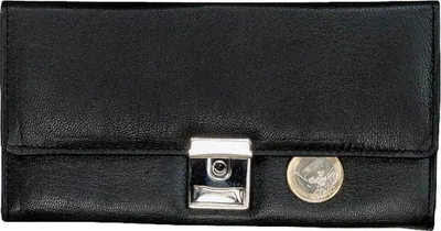 Zdjęcie produktu dla Alassio Kellnerbörse, aus Nappa-Leder, schwarz 6 Scheinfächer, Münzfach, Reißverschlussfach (42080)