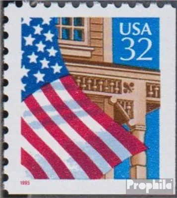 Produktbild von Briefmarken USA 1995 Mi 2563II Eru (kompl.Ausg.) postfrisch Flagge