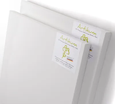 Produktbild von 2x PREMIUM EXTRA HOCH 3D KEILRAHMEN 90x90cm | Galerie Leinwände