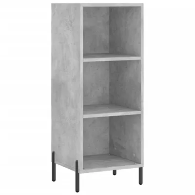 Image de Buffet gris béton 34,5x32,5x90 cm bois d'ingénierie