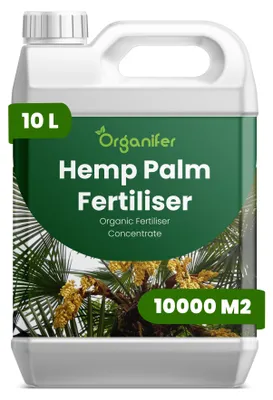 Obrázok produktu pre Konopná palma – tekuté hnojivo 10 L – vzťah živín NPK: 2-1-8 – vhodné pre konopné palmy – podporuje zdravý rast a dlhodobú vitalitu – organické hnojivo